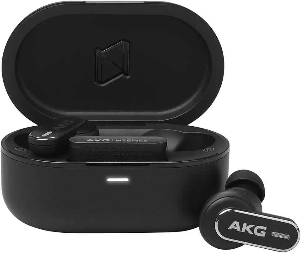 AKG, Fone de Ouvido Bluetooth, AKG N5 Hybrid, Intra Auricular, Sem Fio, Com Adaptador USB-C, Cancelamento de Ruído e Resistente À Água - Preto