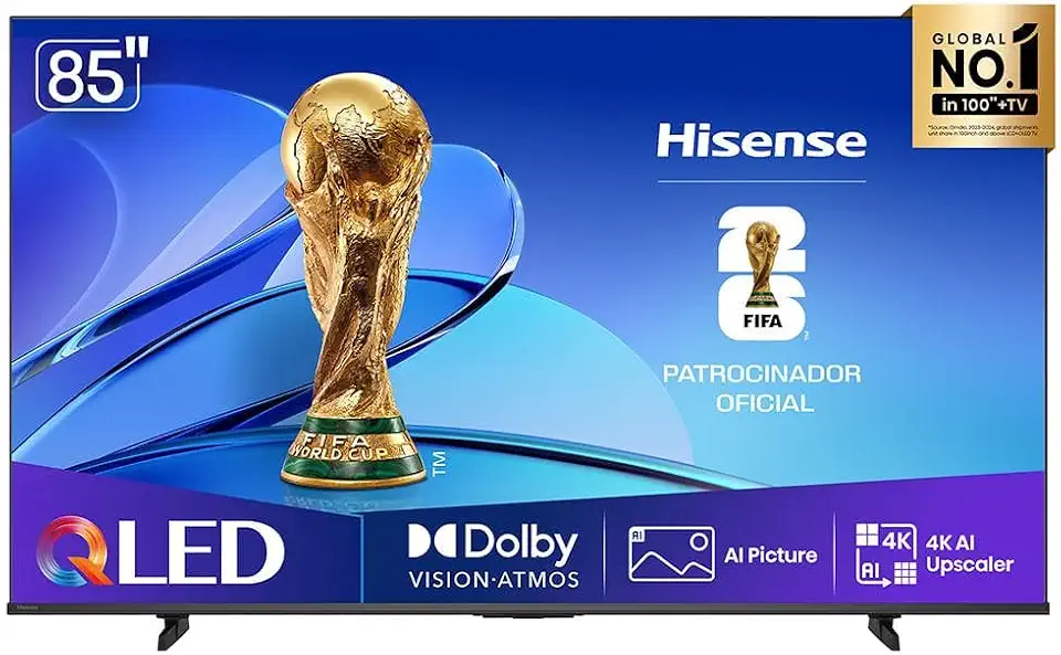 Smart TV QLED 4K Hisense 85" 85Q6QVV