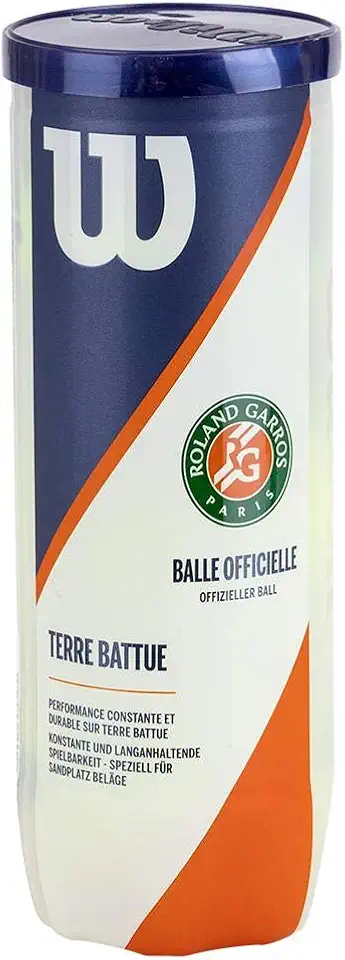 Bola de tênis Wilson Roland Garros, para saibro, pacote com 3