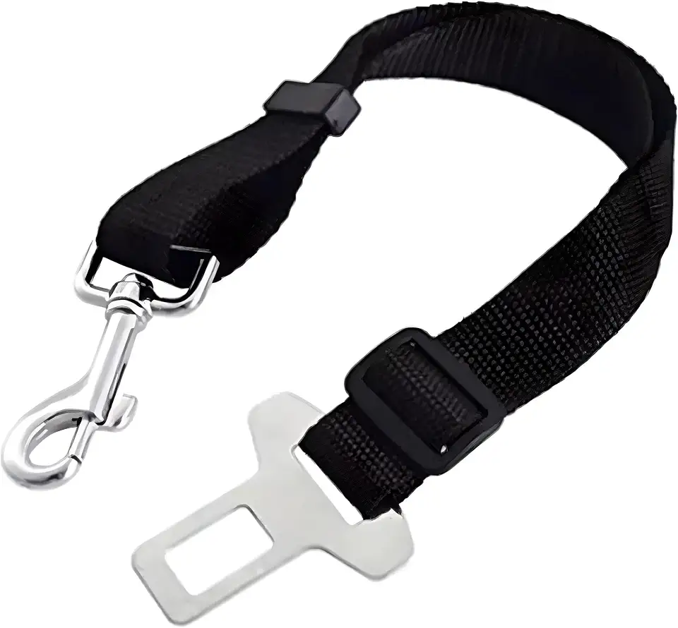 Cinto de Segurança para Animais de Estimação, Coleira e Colete com Fivela Ajustável, Resistente para Cães e Gatos