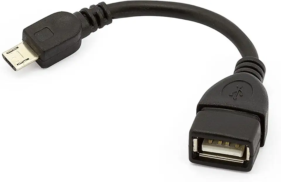 Cabo Otg Usb Tablet CelularCabo OTG Cor Preto Cabo Conector V8