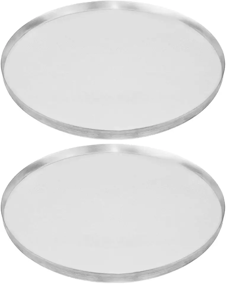 KIT COM 2 FORMAS ASSADEIRA DE PIZZA 35CM ALUMÍNIO