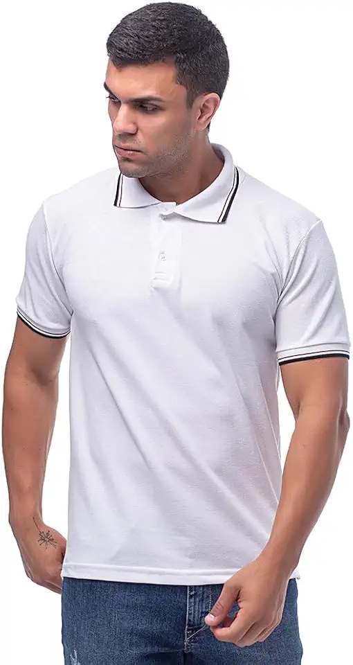 Camisa Gola Polo Masculina Básica Blusa Malha Piquet