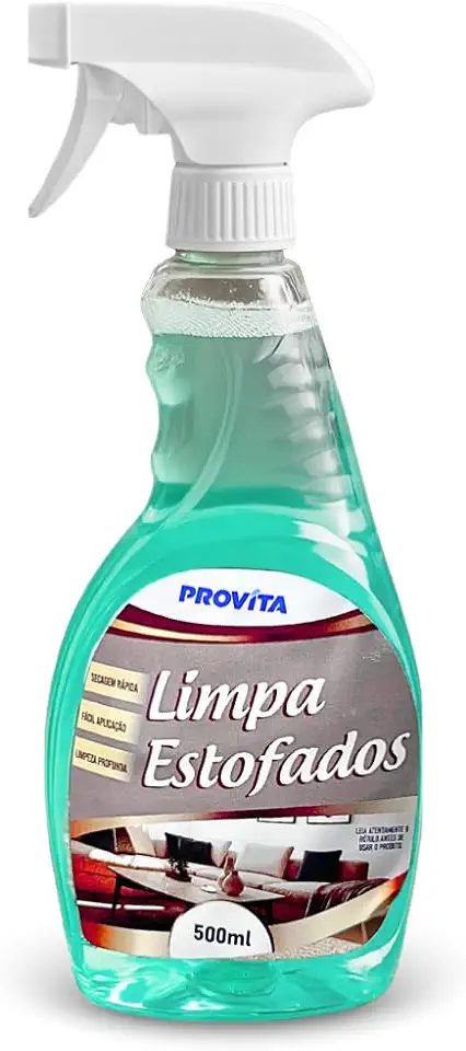 Limpador de Tecidos Premium 500ml Limpa Estofados Carpetes Tapete Bancos Sofá Faz Espuma Perfuma Spray 500ml