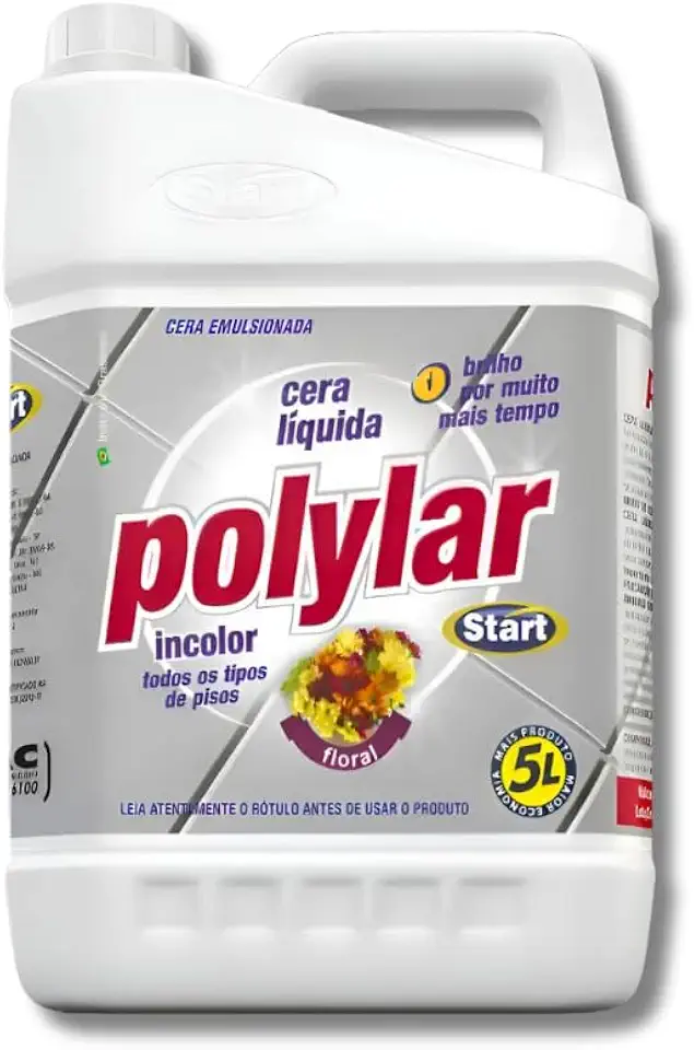 Cera Líquida Incolor Start Polylar 5L – Acabamento Brilhante E Proteção Para Pisos