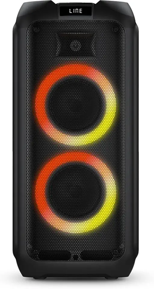 PHILIPS, Caixa de Som Bluetooth Party Speaker, com Luzes LED, TAX4209/78, FM, USB, Cartão SD, Auxiliar, TWS, Entradas Microfone/Guitarra