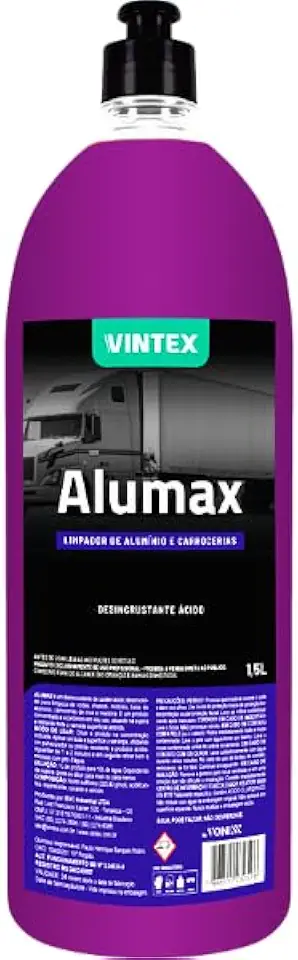 Produto para Limpar Bau Chassi Aluminio Desincrustante Concentrado Alu-max 1,5L