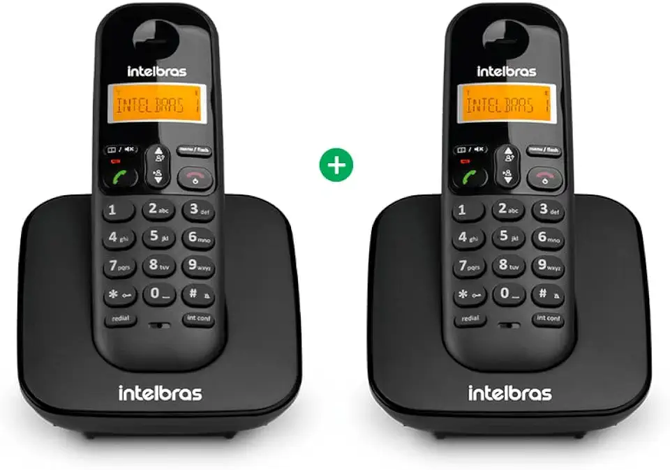 Telefone sem Fio e com Ramal Adicional TS 3112 Preto Intelbras