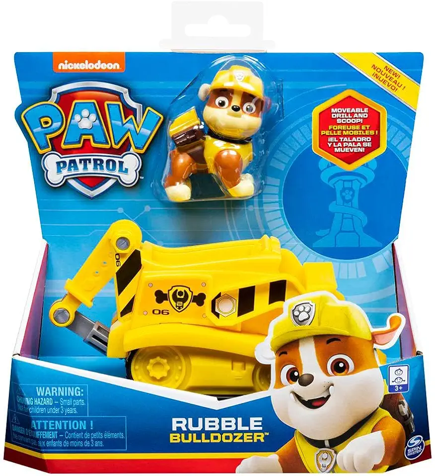 Patrulha Canina - Veiculo Solido Rubble, Sunny Brinquedos, Multicor
