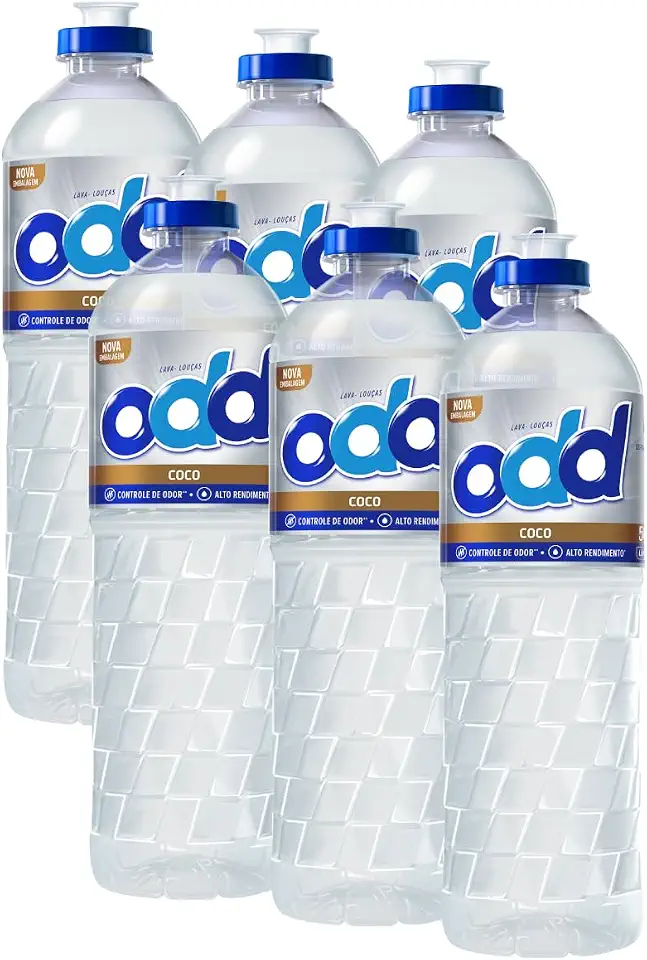 Limppano Detergente Lava Louças ODD 500ml Fragrância Coco kit 6 unidades