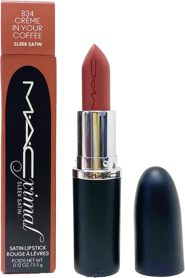 MAC Batom acetinado elegante Ximal - 834 Creme In Your Coffee (marrom rosa midton) 3,5 g