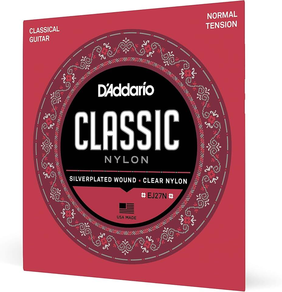 Encordoamento Para Violão Nailon Transparente D'Addario Student Nylon EJ27N