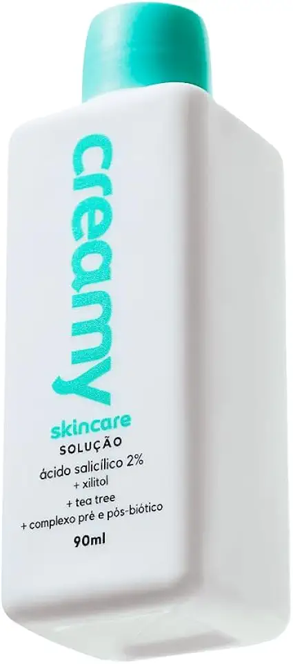 Creamy Skincare Ácido Salicílico 90ml | Ameniza Linhas Finas, Rápida Absorção, Diminui o Brilho Excessivo, Diminui os Cravos | Peles Mistas, Oleosas, Noturno e Diurno