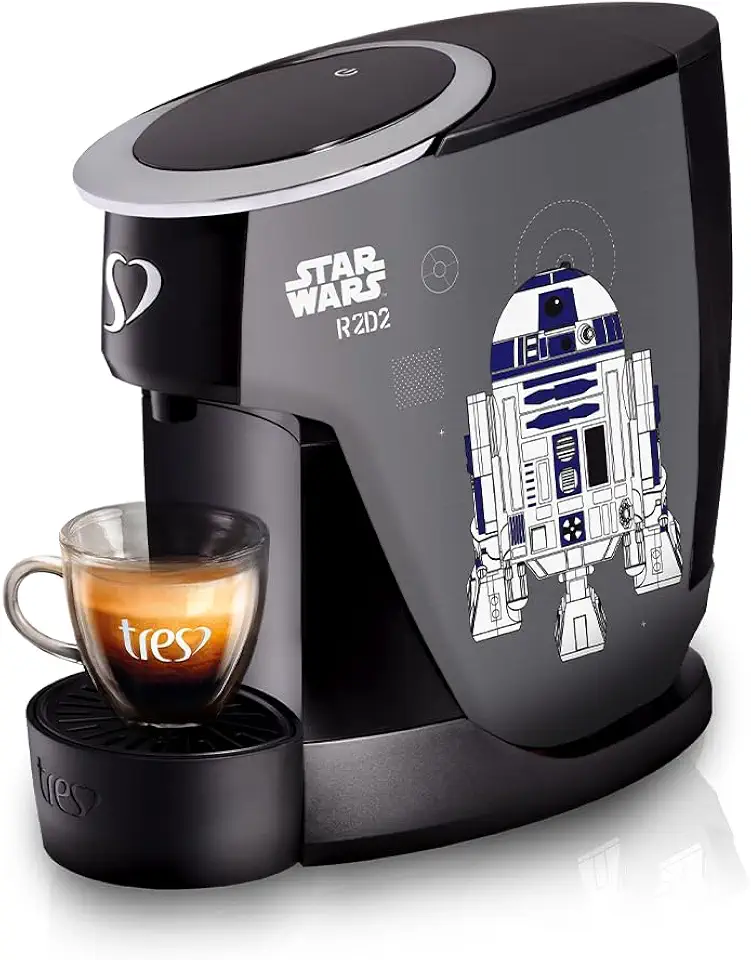 3 Corações TRES Cafeteira Espresso e Multibebida Touch Star Wars™ R2D2 e BB-8 Automática - 220V