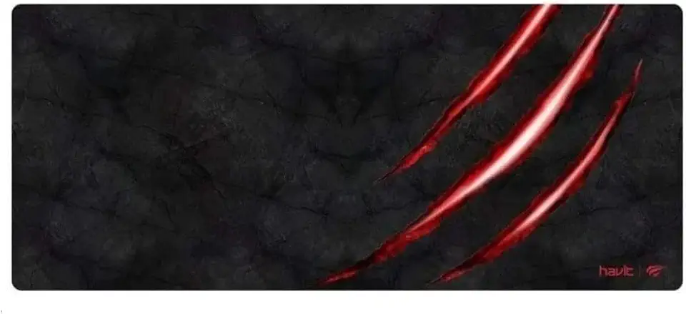 Havit Mouse Pad Grande Gamer MP860, 70 X 30 Cm, Tecido de Malha Fina, Base de Borracha Antiderrapante, Design com Bordas Costuradas, Útil para Cobrir Teclado, Mouse e Outros Objetos, Preto