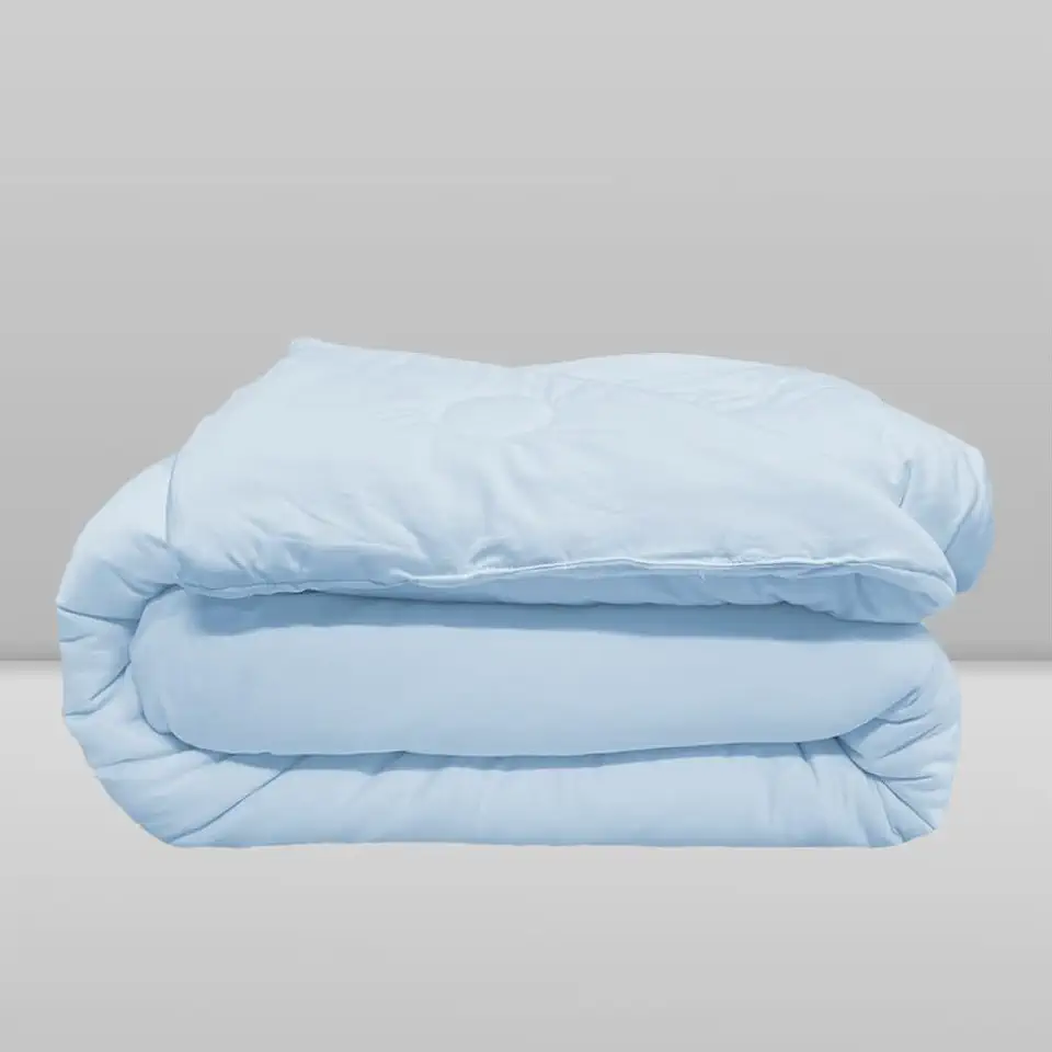 Edredom infantil bebê, Toque macio e confortável, super aconchegante, enxoval bebê medida 150cm x 98cm cor Azul bebê