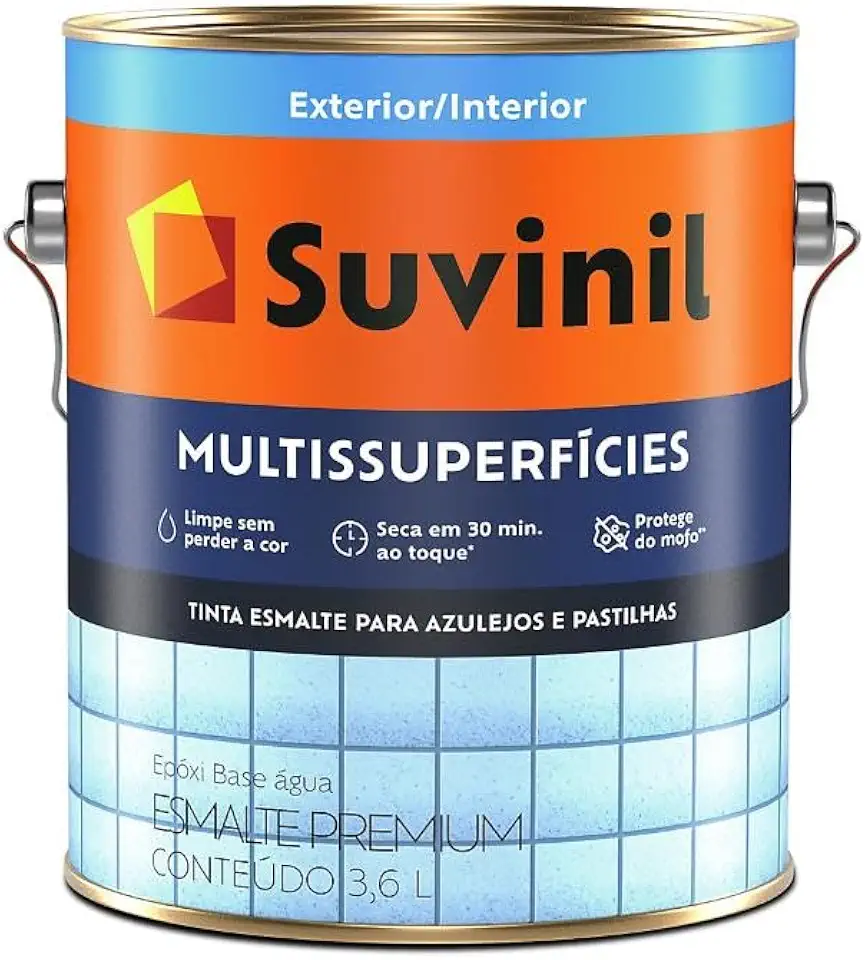 Tinta Epóxi Base Água para Banheiro e Cozinha Branco 3,6 Litros