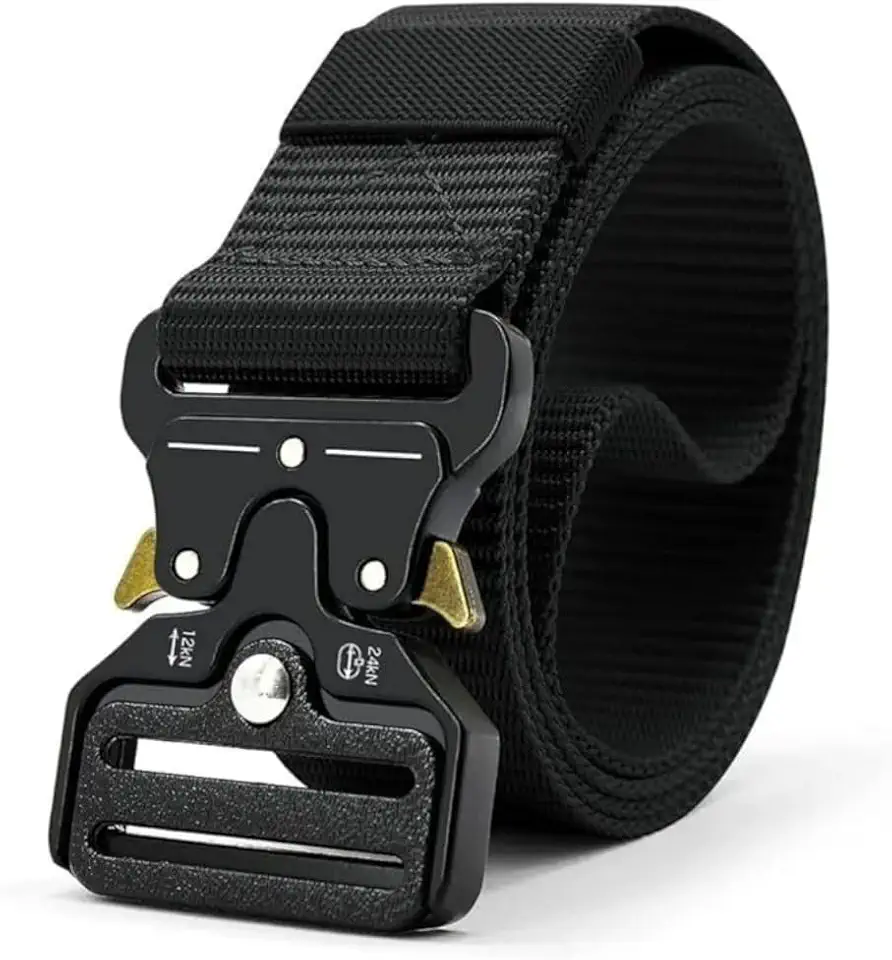 Cinto Tático Ultra Resistente Ajustável com Fivela de Engate Rápido – Ideal para Atividades ao Ar Livre, Aventura, Pesca, Caminhada, Camping, Trilha e Uso Diário Trabalho