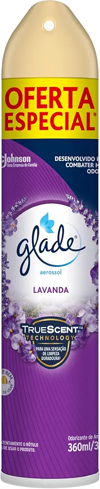 Glade Aromatizador de Ambiente, Lavanda, Aerosol 360ml