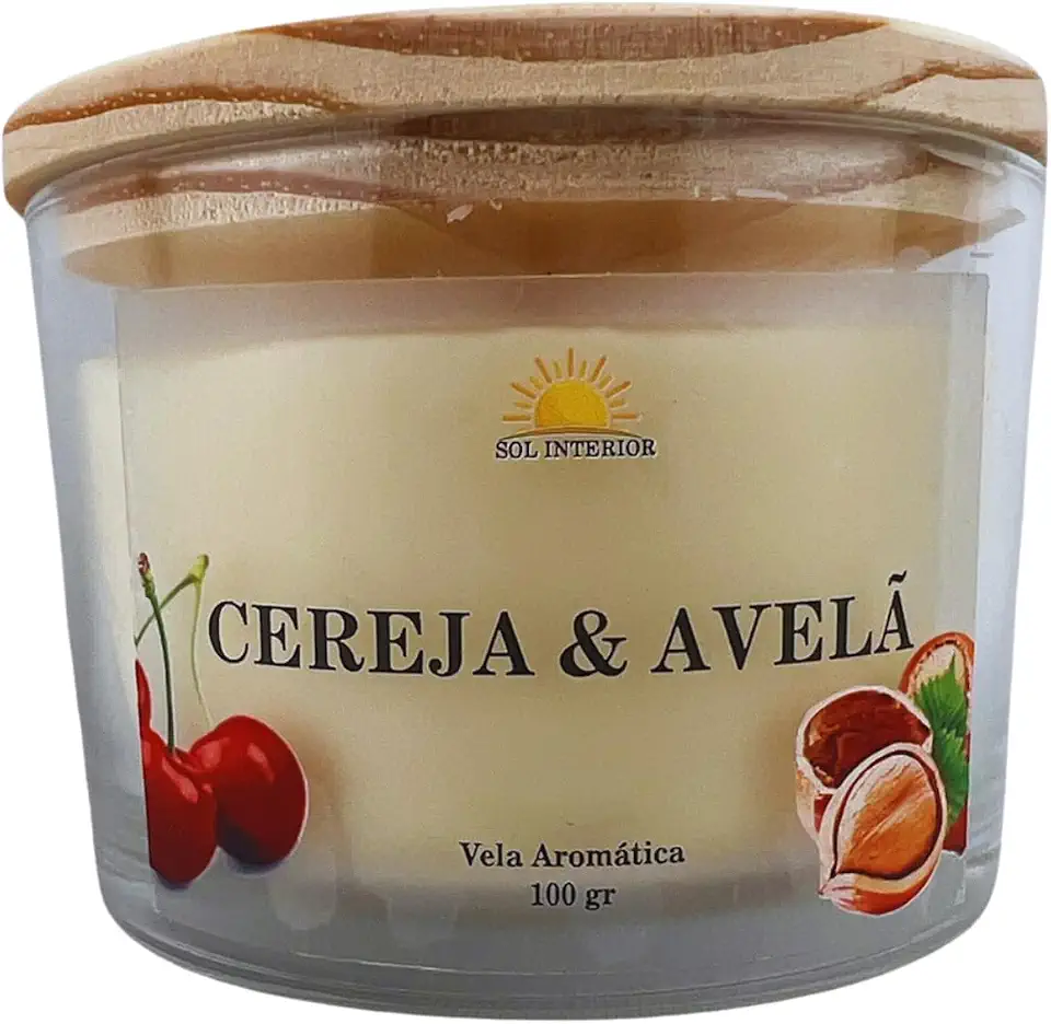 Vela Aromática Artesanal, 9 Fragrâncias Disponíveis, Baunilha, Capim Limão, Lavanda, Bamboo, Alecrim (Cereja e Avelã)