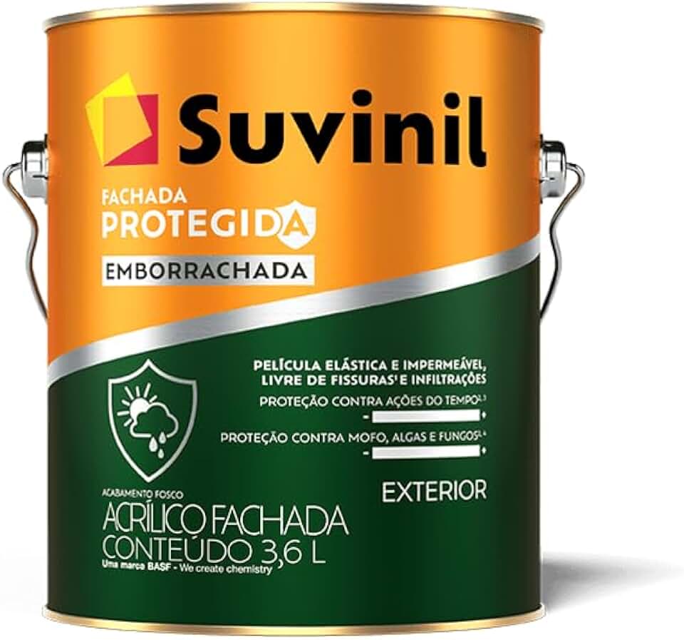 FACHADA PROTEGIDA EMBORRACHADA BRANCO NEVE 3,6L SUVINIL