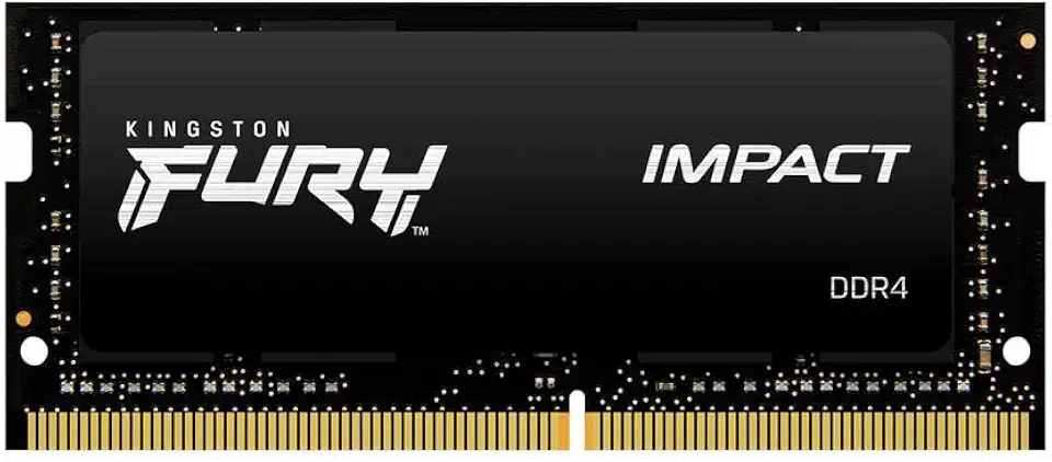 KF432S20IB/8 - Memória 8GB SODIMM DDR4 3200Mhz FURY Impact 1,35V 1Rx8 260 pinos para notebook, Preto