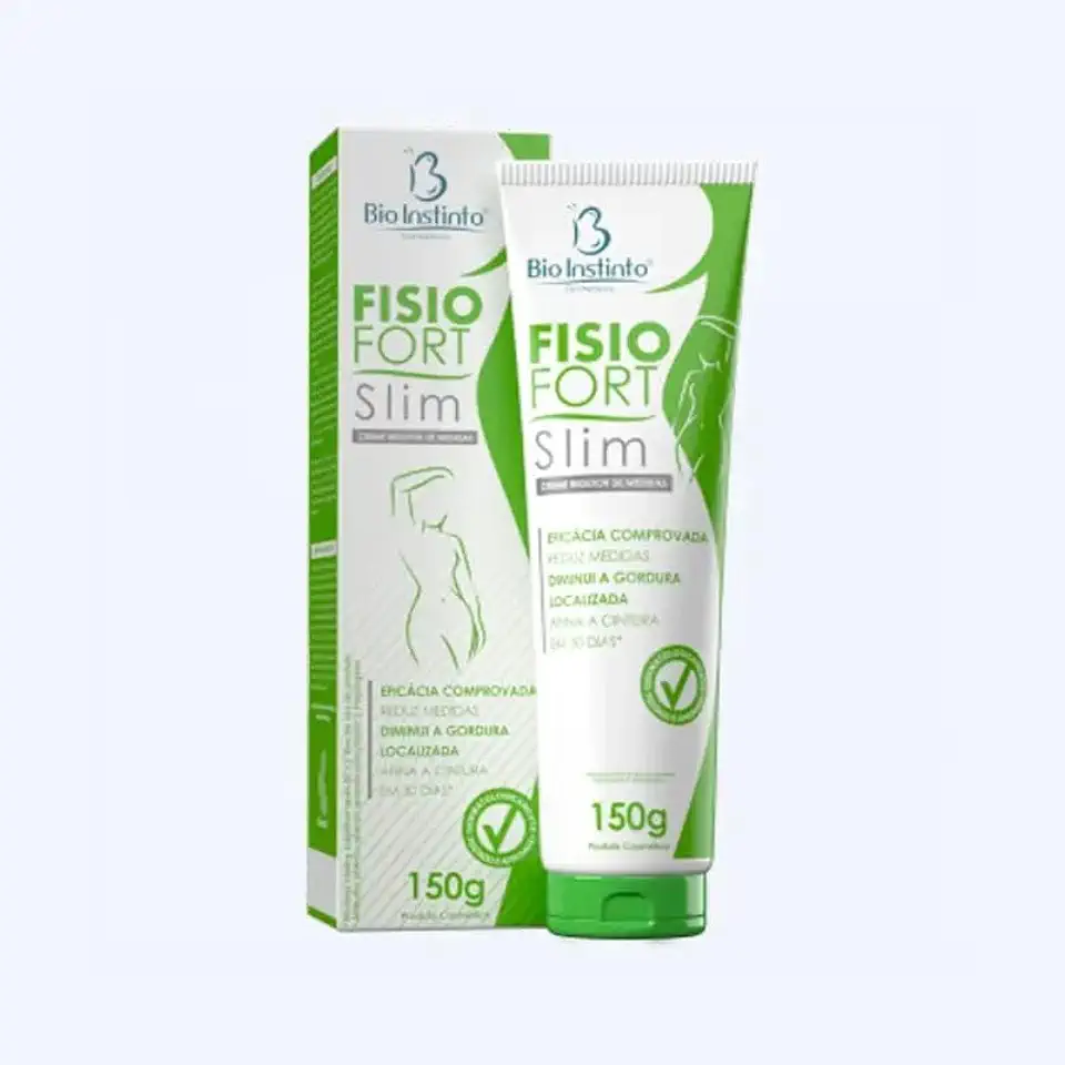 Bio Instinto Fisiofort Slim, Creme Redutor de Medidas, 150g, Reduz Gordura Localizada