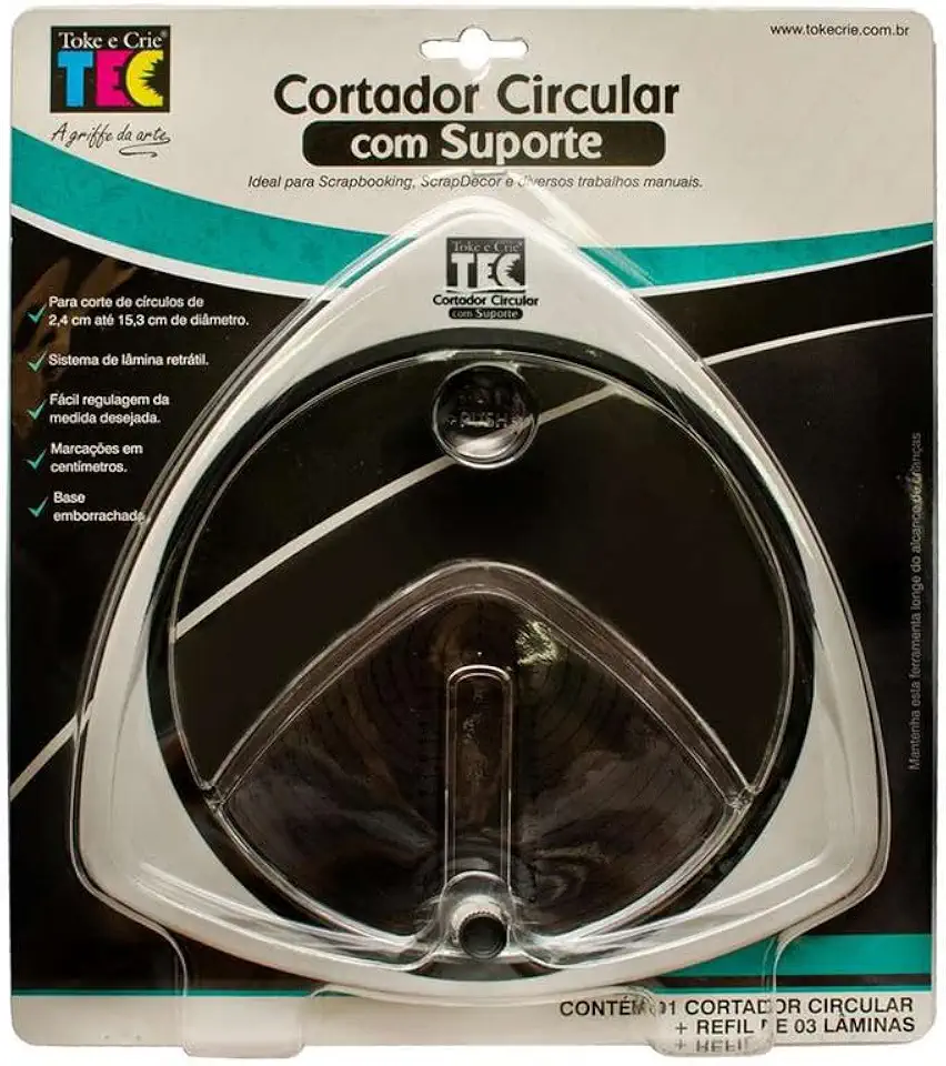 Cortador Circular Com Suporte Toke e Crie