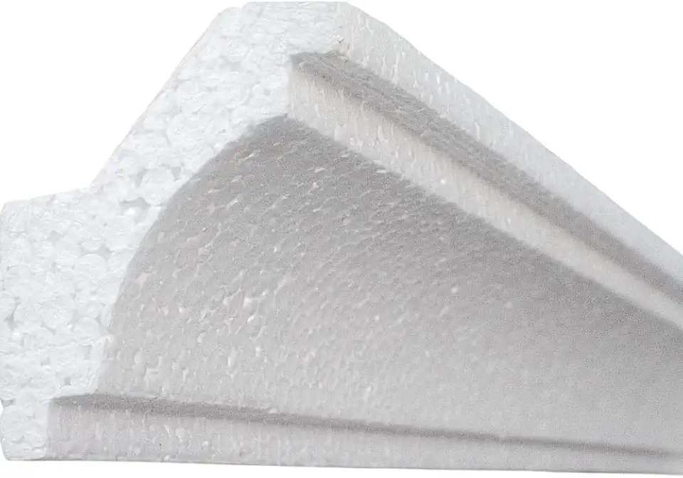 Kit Moldura Isopor Sanca Para Led Rodateto de 2 á 50 Metros Spot Teto Forro 7cm (20 Metros)