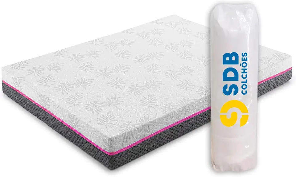 Colchão Casal De Molas Ensacadas 138x188x20cm D33 SDB Colchões (Rosa)