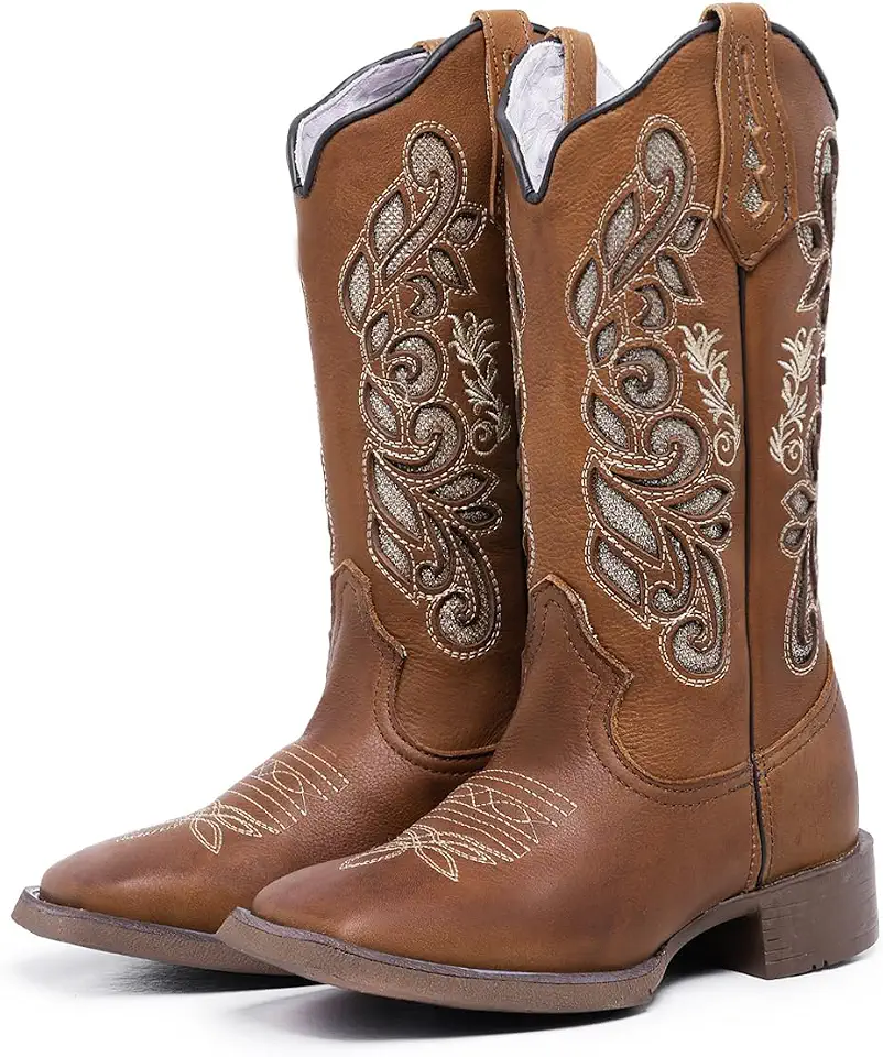 Bota Texana Feminina Country Cano Alto Premium Bico Quadrado Beauty