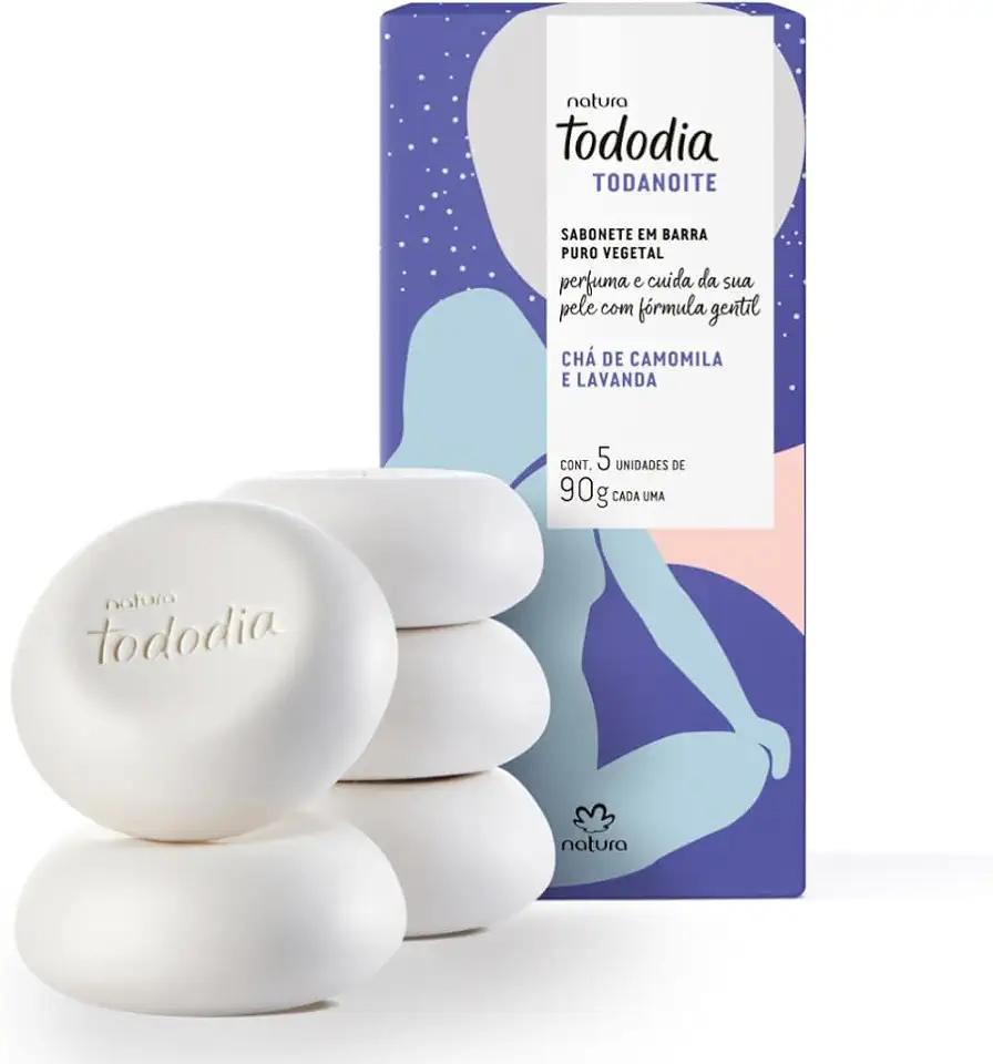 Sabonete em barra Tododia Todanoite Cha de camomila e lavanda