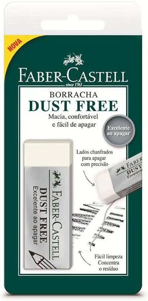Borracha Dust Free, Faber-Castell, SM/187129, Branca