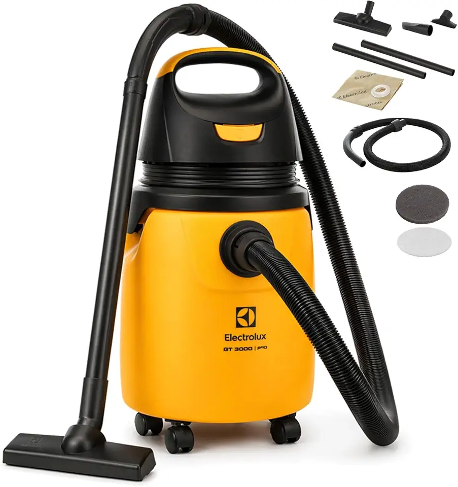 Aspirador água pó Electrolux potente função sopro limpeza profunda 1300W 20L total 18L util protetor termico GT30N 220v