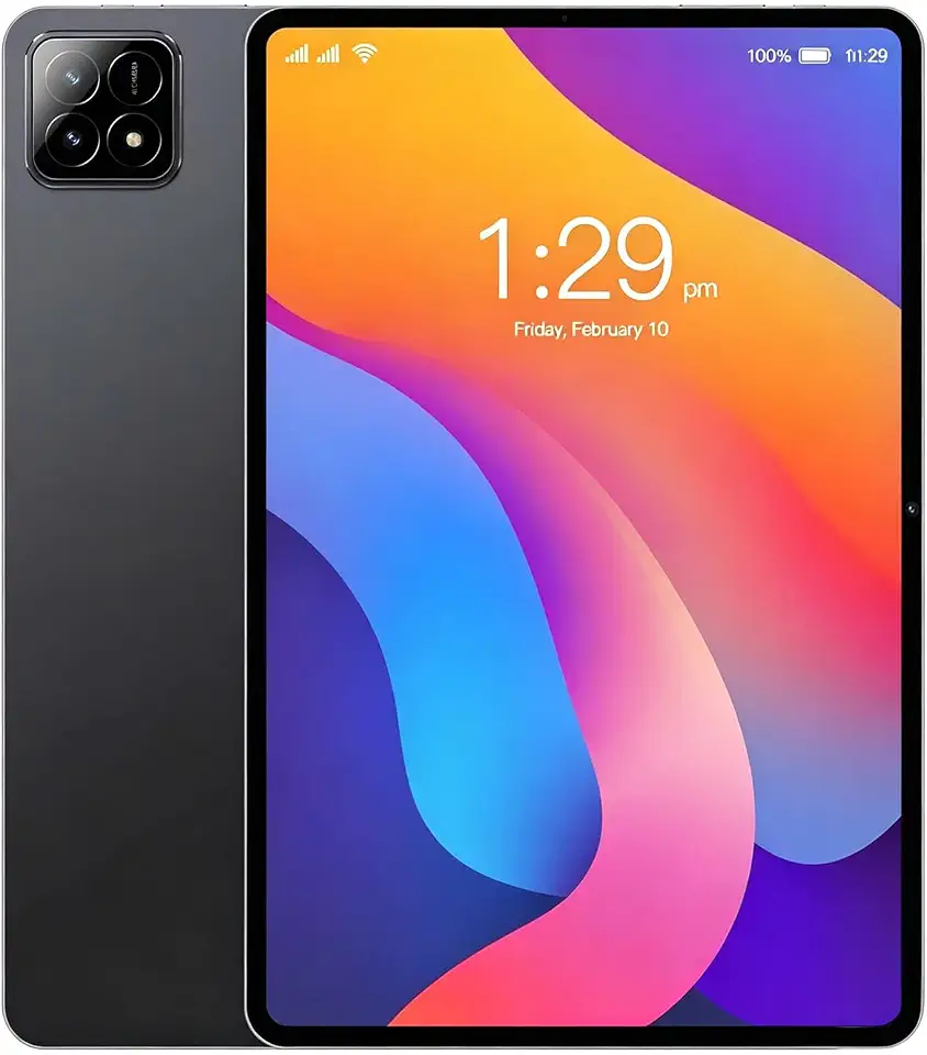 Xixaomiro S11 Tablet 10.1" Android 15, 12+256GB c/Película, Caneta, Mouse, Teclado, Fone, Tela 1920x1200, WiFi, 13MP+5MP, 8000mAh (Cinza)
