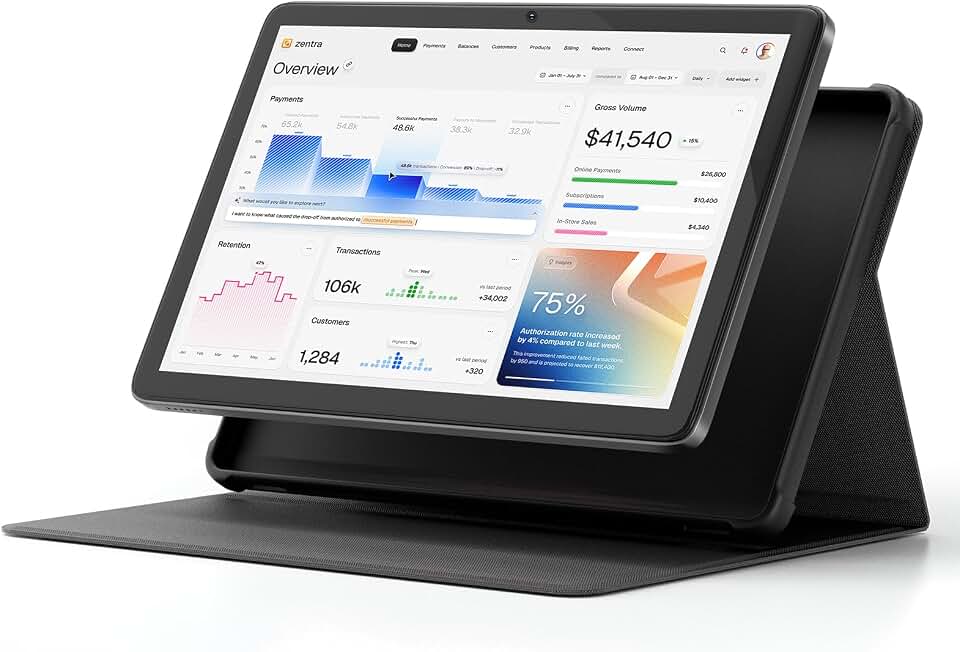 DigiLand Tablet Android 14 de 11 polegadas para trabalho e produtividade, tela grande com tela dividida, desempenho suave, WiFi, câmera dupla, ideal para escritório e estudo (cinza)