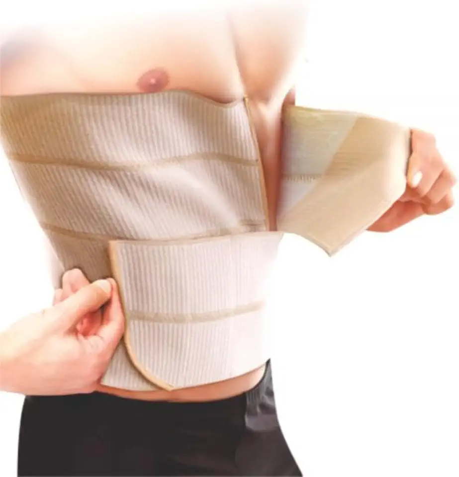 Faixa Abdominal com Quatro Painéis, Ortho Pauher, Bege