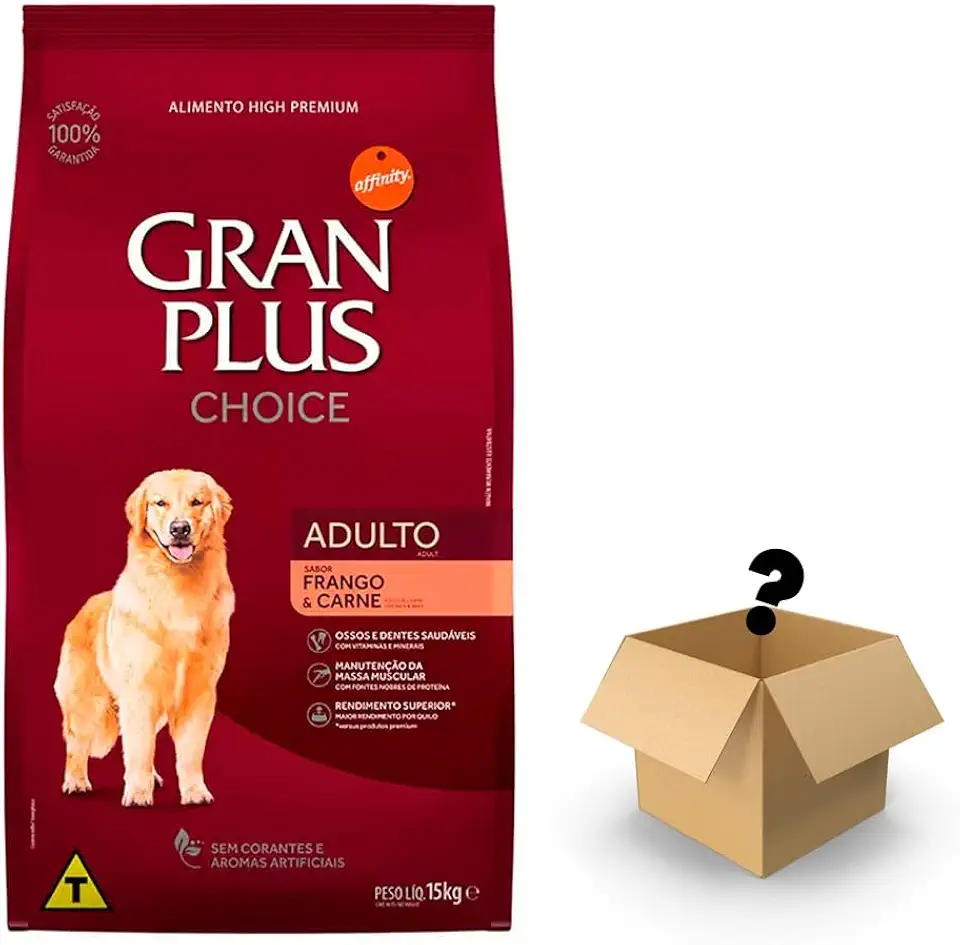 Ração Gran Plus Cães Choice Adultos Frango E Carne - 15kg +