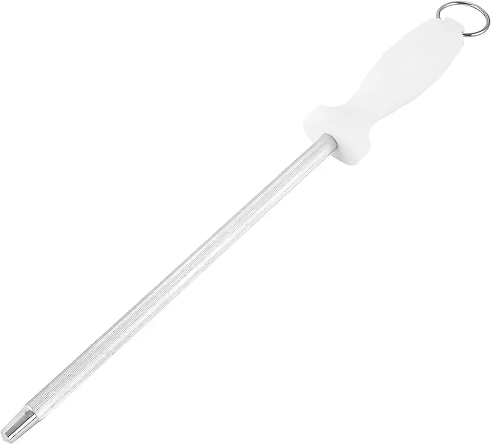 Chaira Profissional para Afiação 9 Aço Inox Afiador de Facas Profissional Haste de Amolar com Alça Ergonômica 30 cm Premium