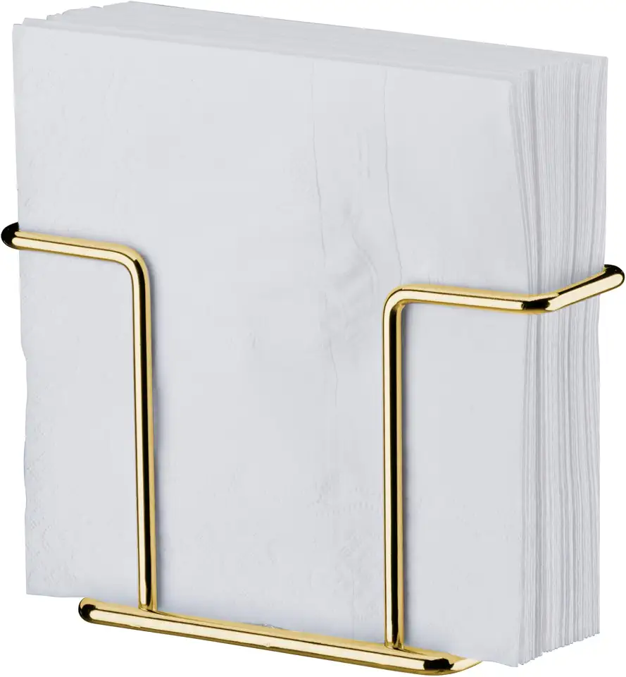 Porta guardanapos pequeno dourado - Linha Caffè - Future