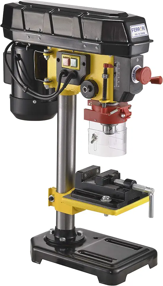Furadeira De Bancada Ferrari Fg 13 350w 220v C/morsa Ferrari Amarelo