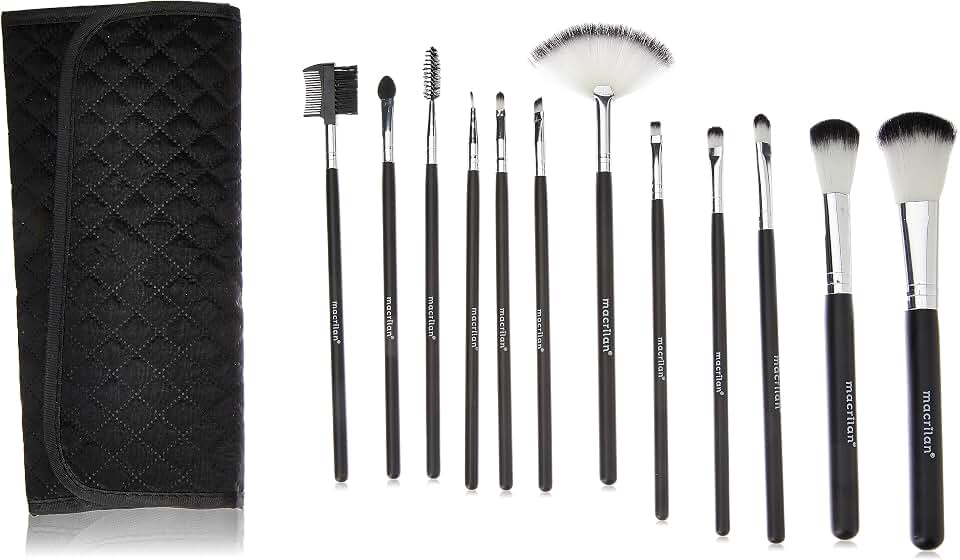 Macrilan Kit Com 12 Pincéis Para Maquiagem - Kp1-5E