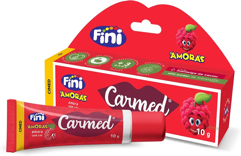 Carmed Fini Amora Hidratante Labial com cor 10g