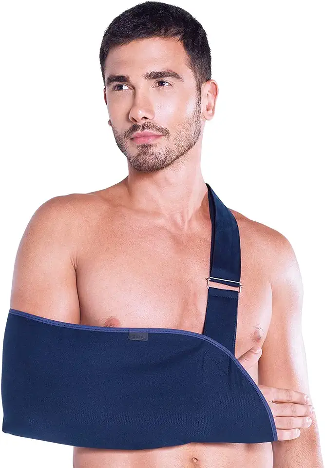 Kestal Tipoia Ortopédica Simples suporte braço ombro punho Azul, Bilateral, M