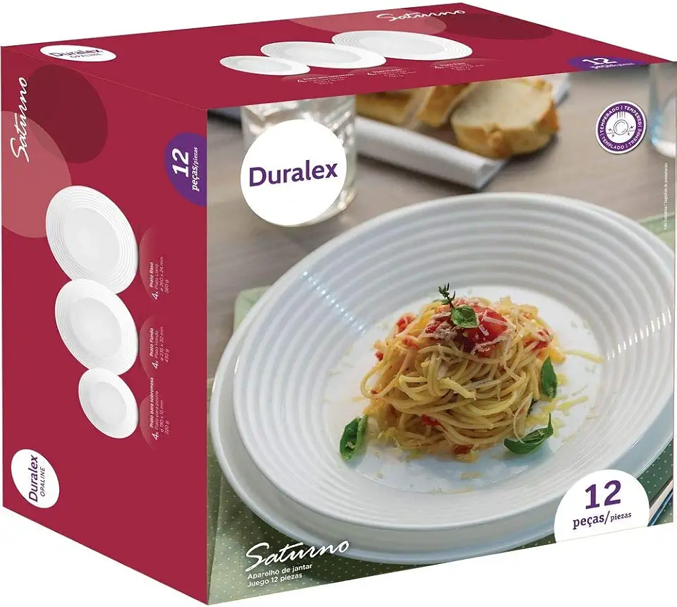 APARELHO DE JANTAR, COM PRATOS SATURNO, 12 PEÇAS