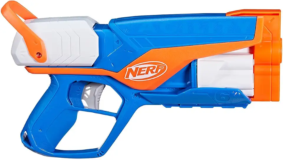 Nerf N Series Agility - Lançador em plástico azul e laranja com 12 dardos
