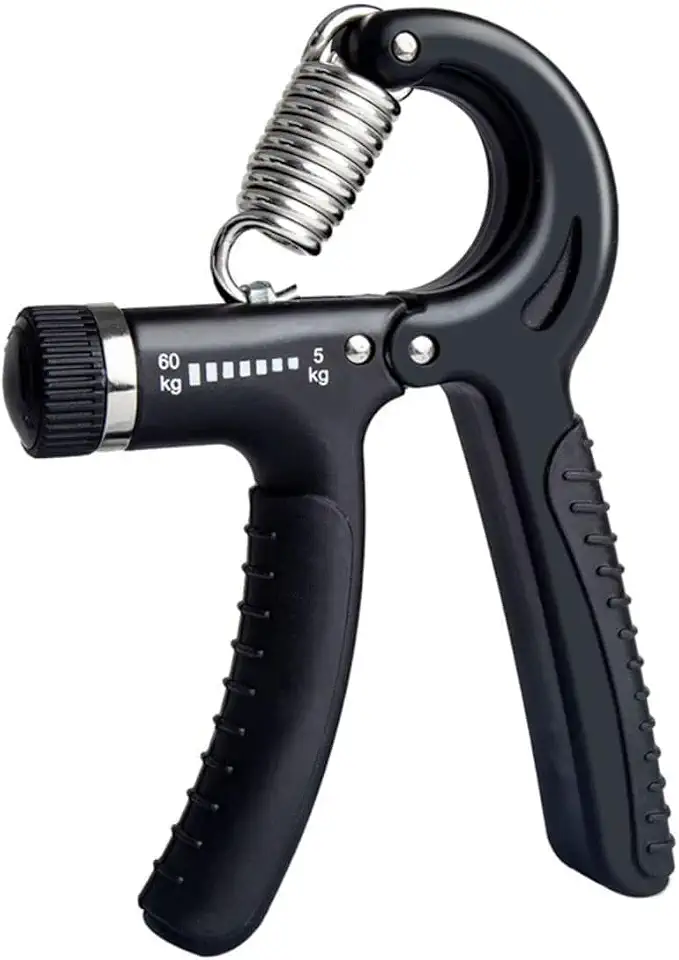 Hand Grip Ajustável Premium 60KG - Exercitador de Mãos, Punhos e Antebraços para Fisioterapia, Musculação, Reabilitação, Crossfit, Fortalecimento, Alivio do Estresse e Terapia Ocupacional