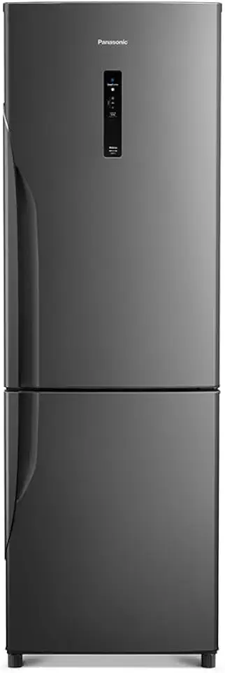 Refrigerador Bottom Freezer Panasonic de 02 Portas Frost Free com 407 Litros, Aço Escovado - BB41