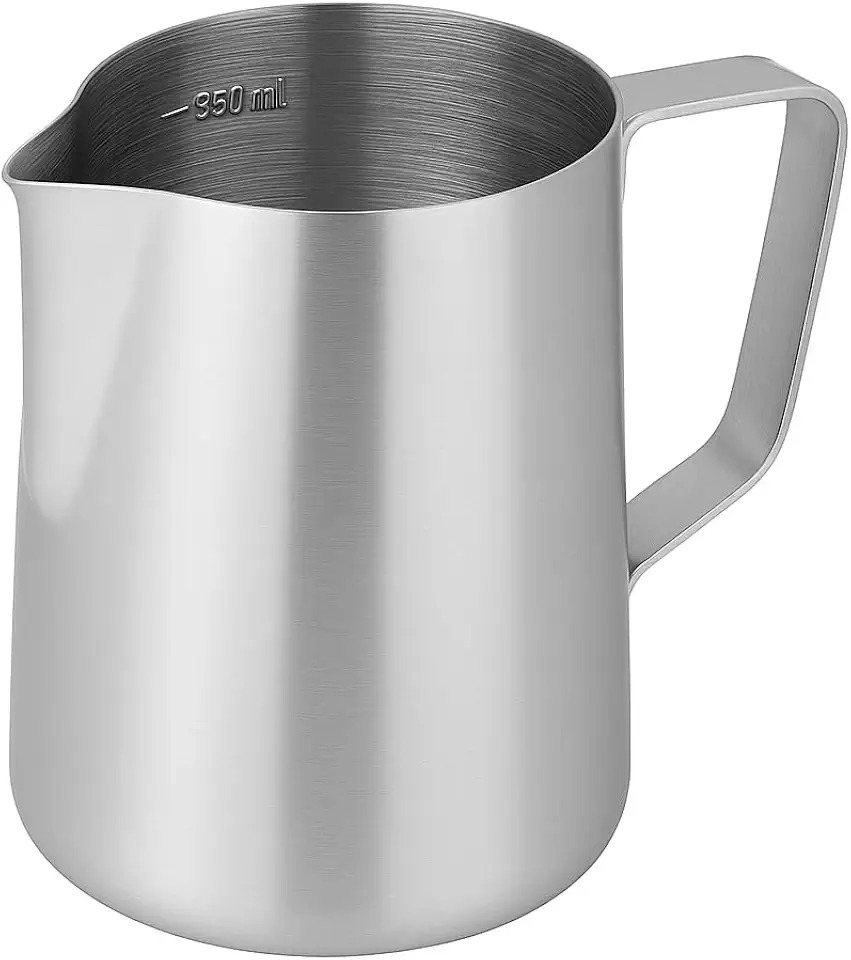 Jarra Espumadora de Leite Aço Inoxidável 350 ml para Cappuccino & Latte Art – Qualidade Profissional – Storeasy