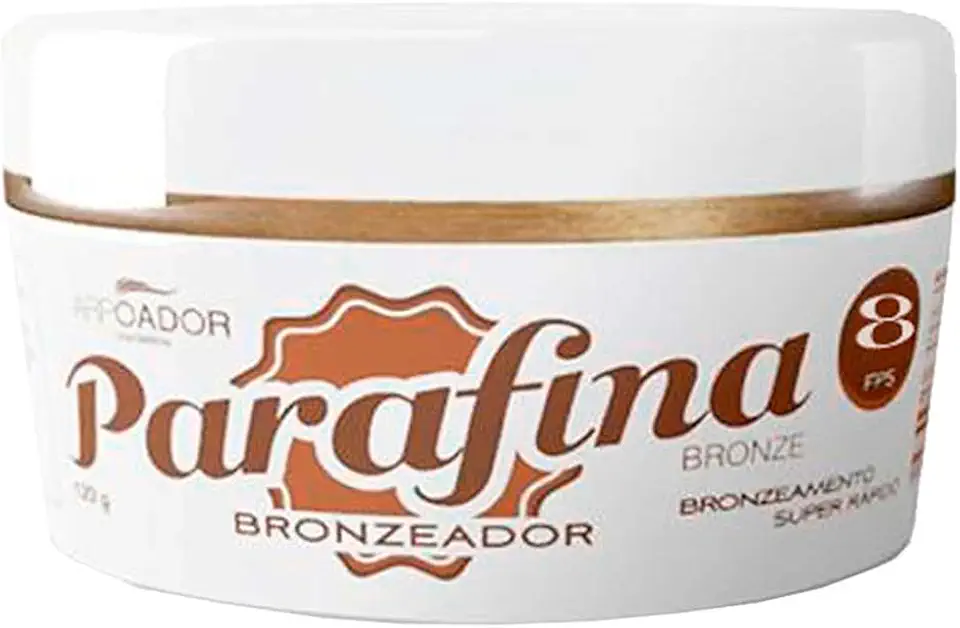 Parafina Bronze Bronzeador Solar Arpoador Fps 8 Bege 120 G